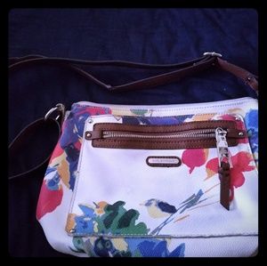 Dana Buchman Floral Cross Body Bag